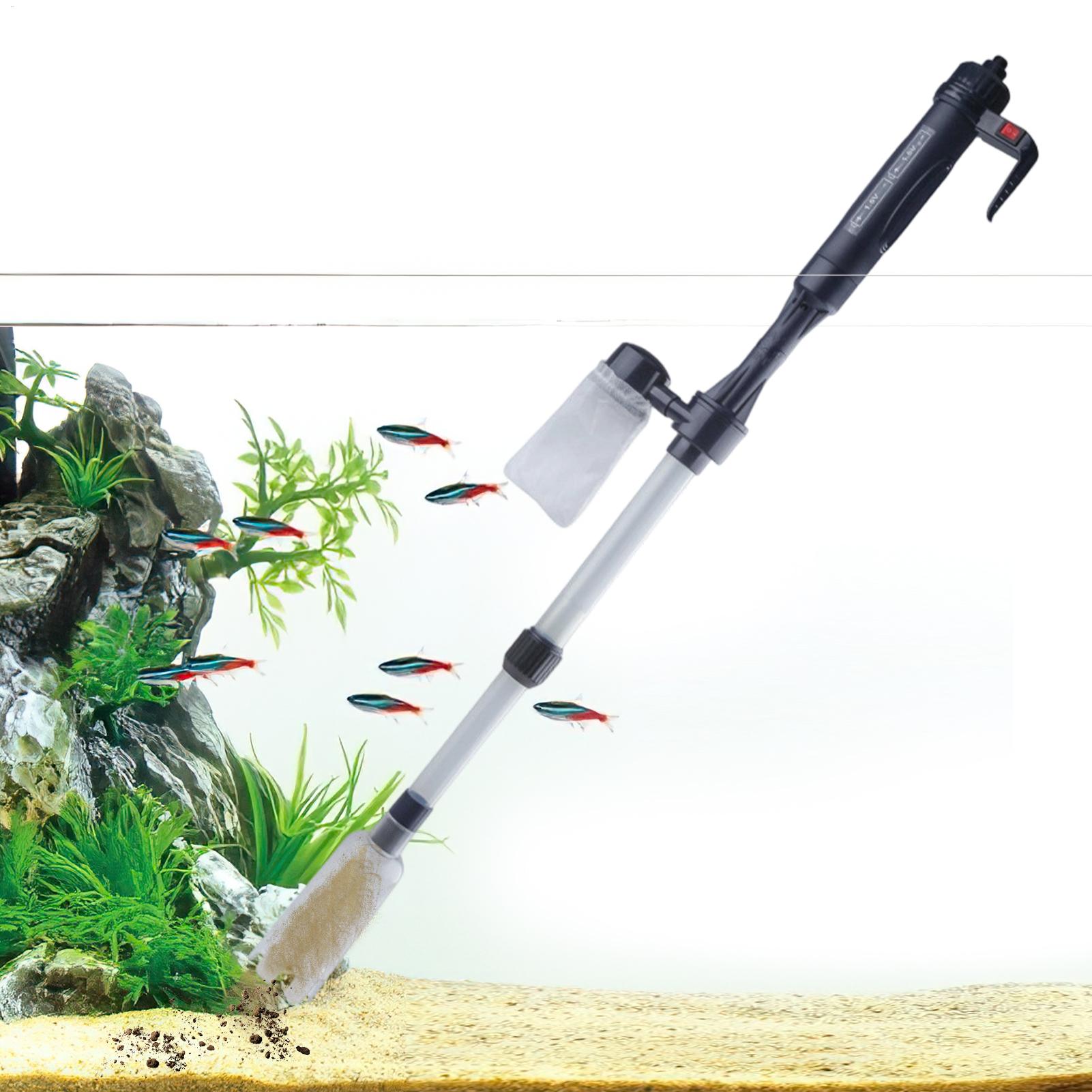 Marine Aquarium Water Change - 어항 진공 청소기 조절식 텔레스코픽 USB