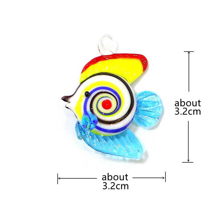 다채로운 미니어처 열대어 유리 펜던트 귀여운 해양 동물 - Marine Aquarium Orp 리뷰 및 가격