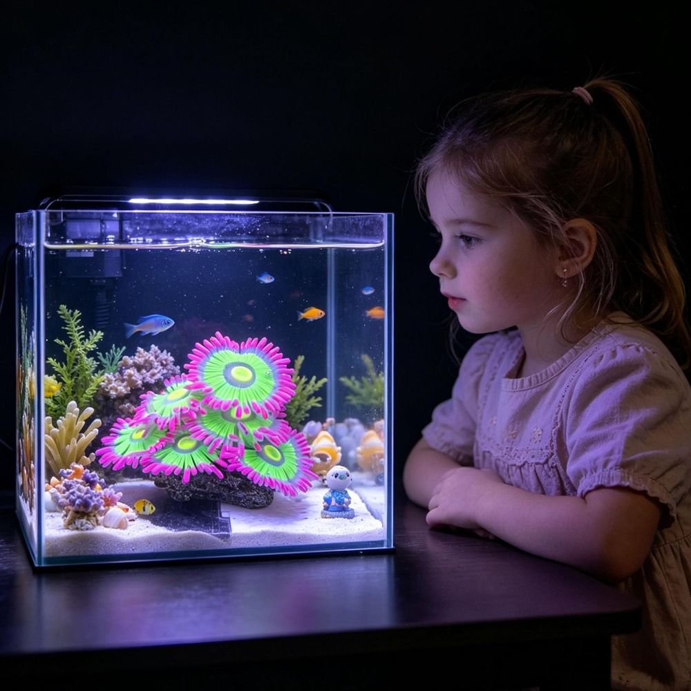 빛나는 부드러운 수족관 장식용 실리콘 발광 인공 장식  - Marine Aquarium All In One 리뷰 및 가격