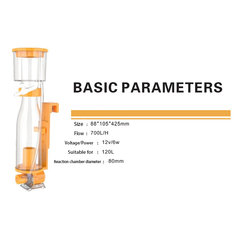 단백질 스키머에 매달려있는 LJF-DC700IN-Mar - Marine Aquarium Dc Pump 리뷰 및 가격