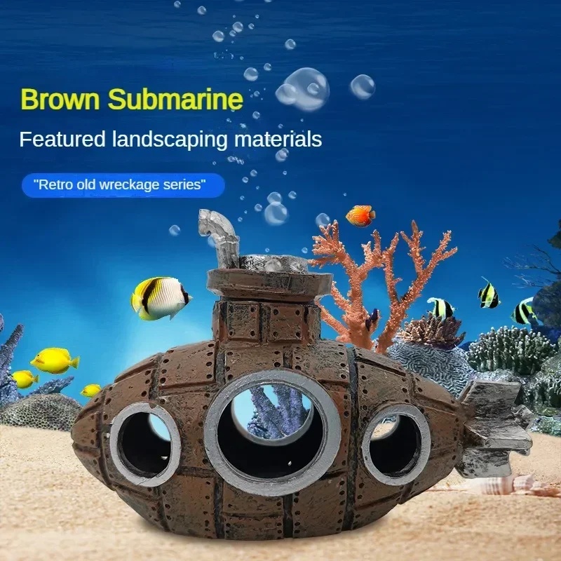 레진 잠수함 장식품 수족관 어항 장식 물고기 새우 은신 - Marine Aquarium All In One 리뷰 및 가격