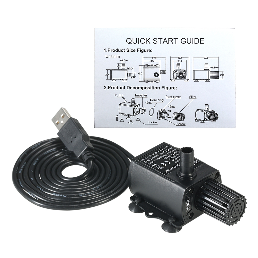 USB DC5V 4.8W 매우 조용한 미니 브러시리스  - Marine Aquarium Dc Pump 리뷰 및 가격